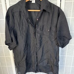The Limited Lightweight Shirt Jacket, Black,  Small.